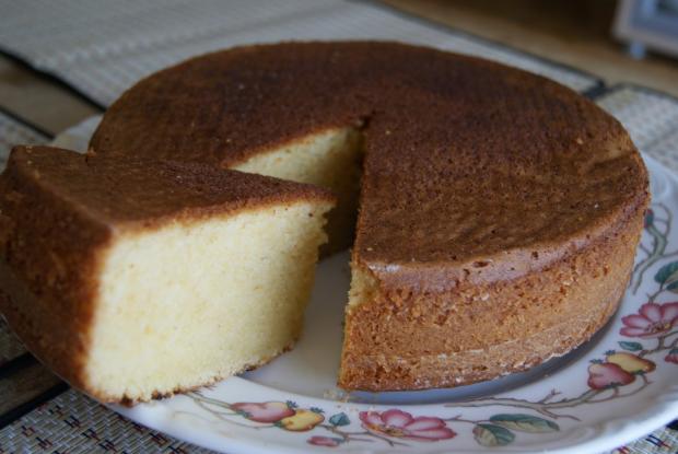 receta Bizcocho ( tarta ) de nata