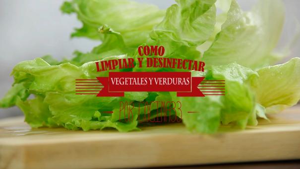 Como limpiar y desinfectar vegetales y verduras 