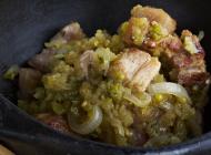 Chicharrón en salsa verde