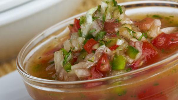 Salsa pico de gallo (salsa mexicana)